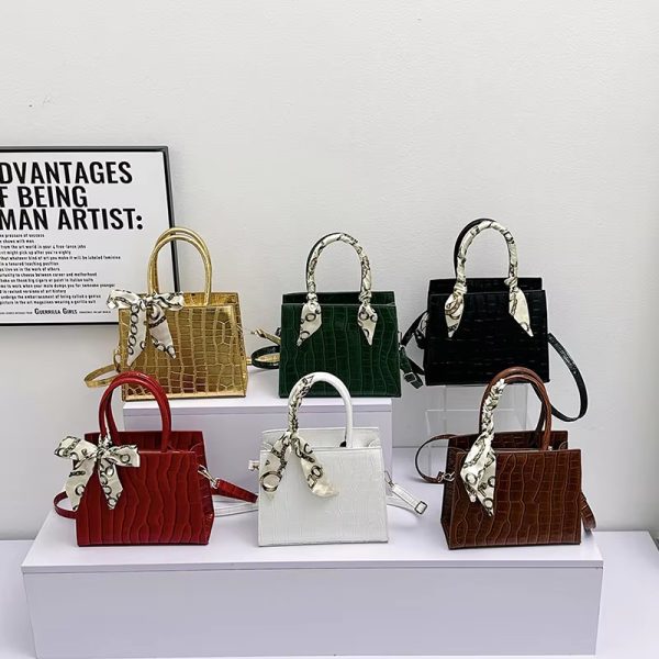 Tote Bags with Plaid Pattern Ladies Fashion Handbags